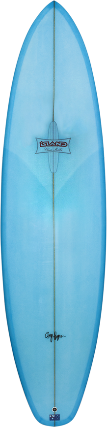 rightside surfboard from top view